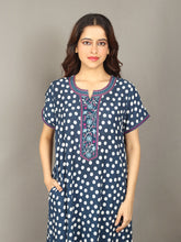 🌸 Evolove Women's Liva Viscose Maxi Nighty with Pocket – Super Soft & Comfortable